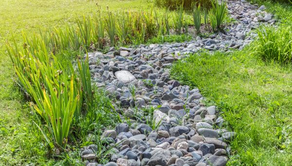 River Rock Garden Installation in Macomb